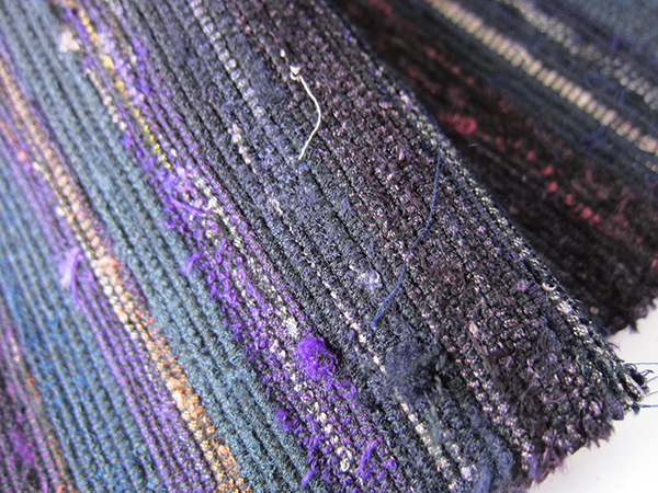 裂き織り,シルク,着物,手織り